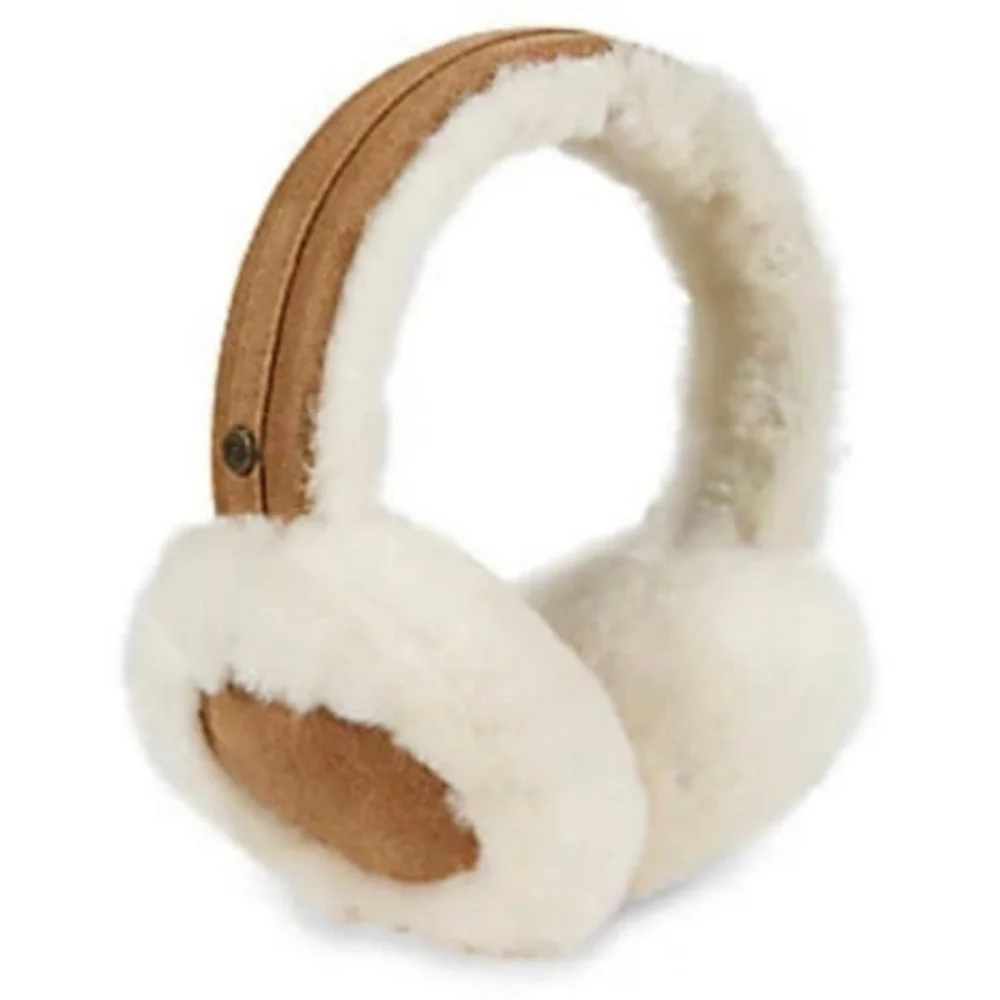 BNIB NWT UGG Women's Water Resistant Sheepskin Earmuffs with Embroidered Logo - Picture 12 of 16